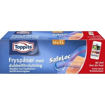 Safeloc® hersluitbare zak voor sous vide en vriezer - Toppits