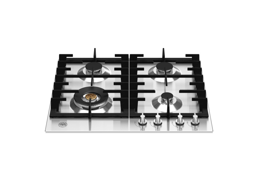 RVS gaskookplaat, 60 cm, Modern - Bertazzoni