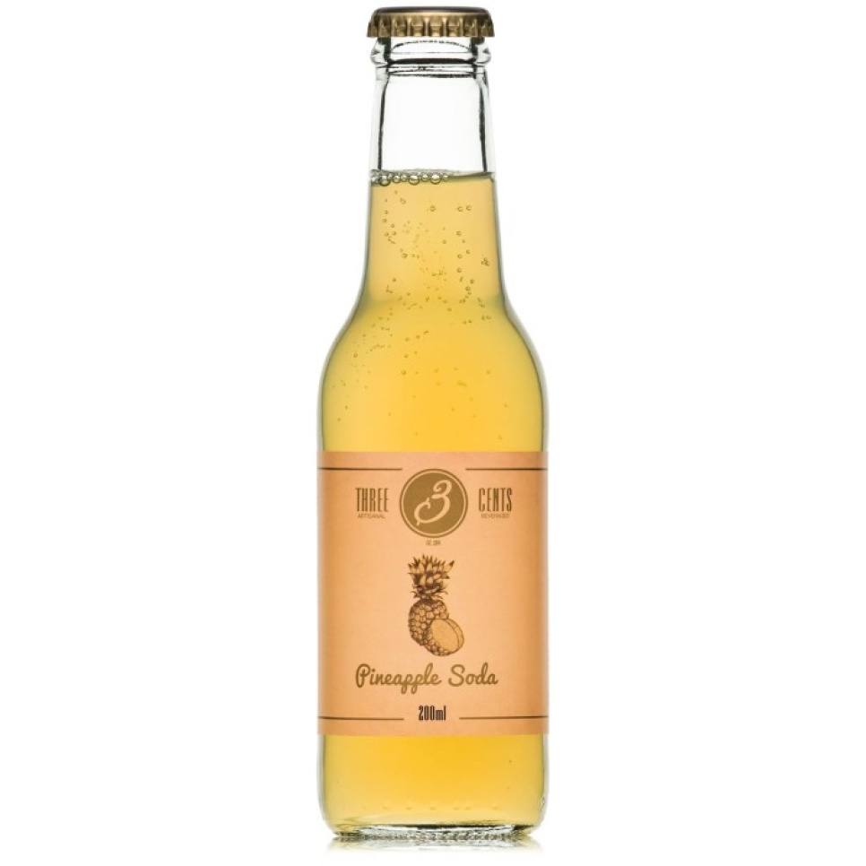 Pineapple Soda, 200 ml - Three Cents in de groep Koken / Koloniaal bij The Kitchen Lab (1083-28752)