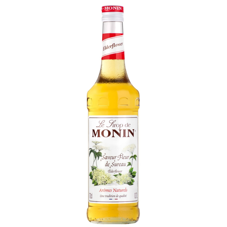 Monin Elderflower Syrup 70 cl in de groep Bar & Wijn / Bar Materiaal / Overig bar materiaal bij The Kitchen Lab (1083-30715)