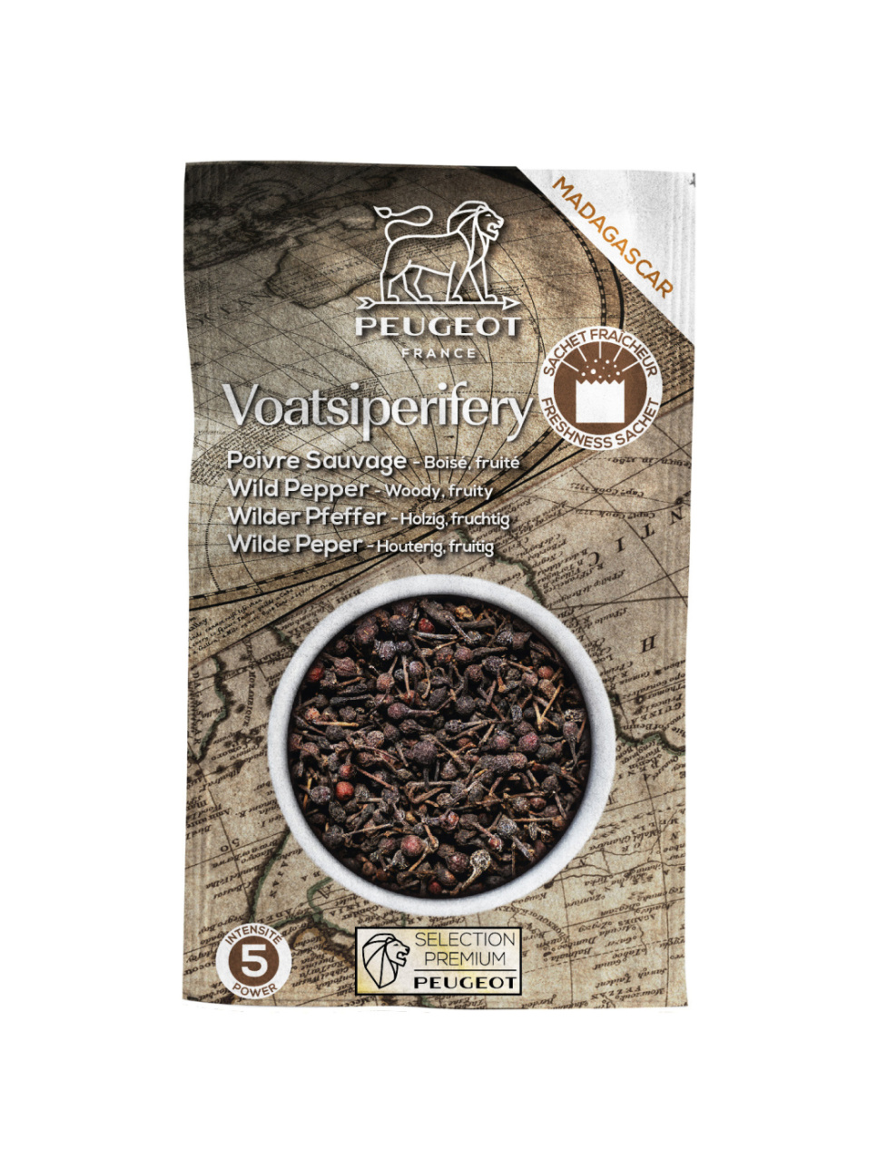 Voatsiperifery Wild Pepper, 60g, 3-pack - Peugeot in de groep Koken / Koloniaal bij The Kitchen Lab (1090-29633)