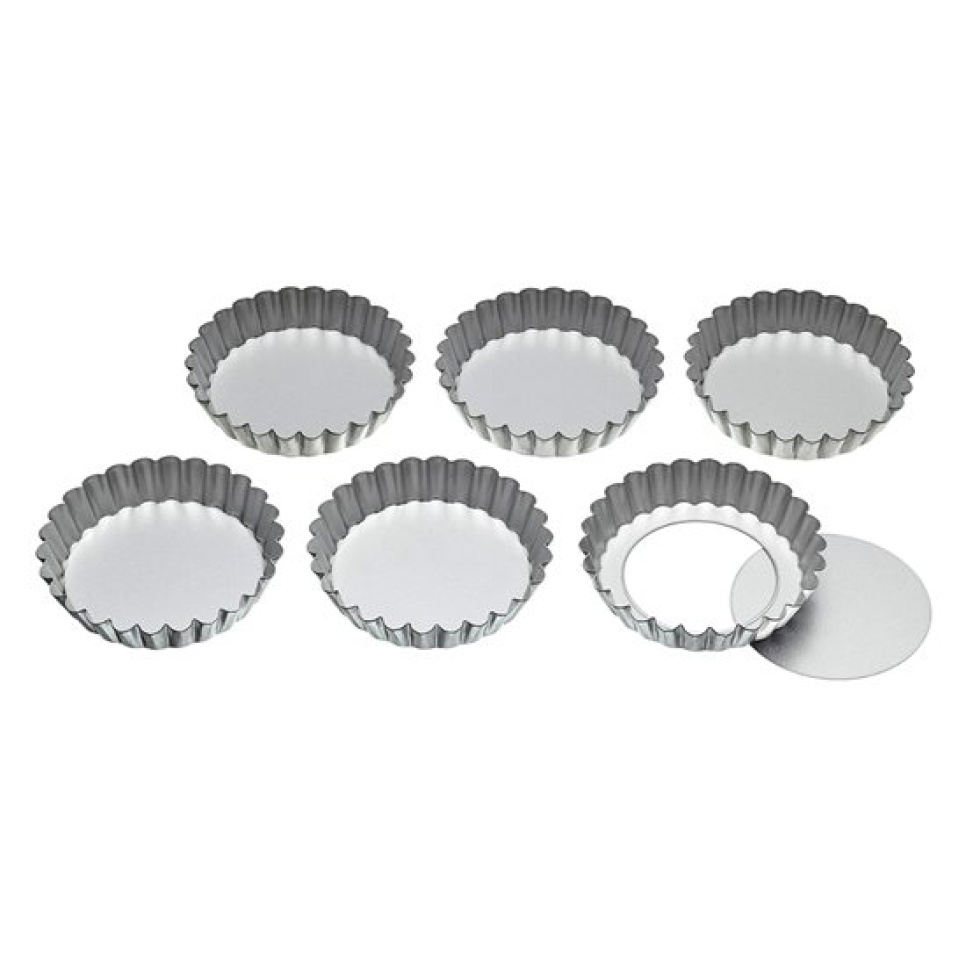 Tartlett, 10cm, 6-Pack - KitchenCraft in de groep Bakken / Bakvormen / Tartlet schalen bij The Kitchen Lab (1100-30871)