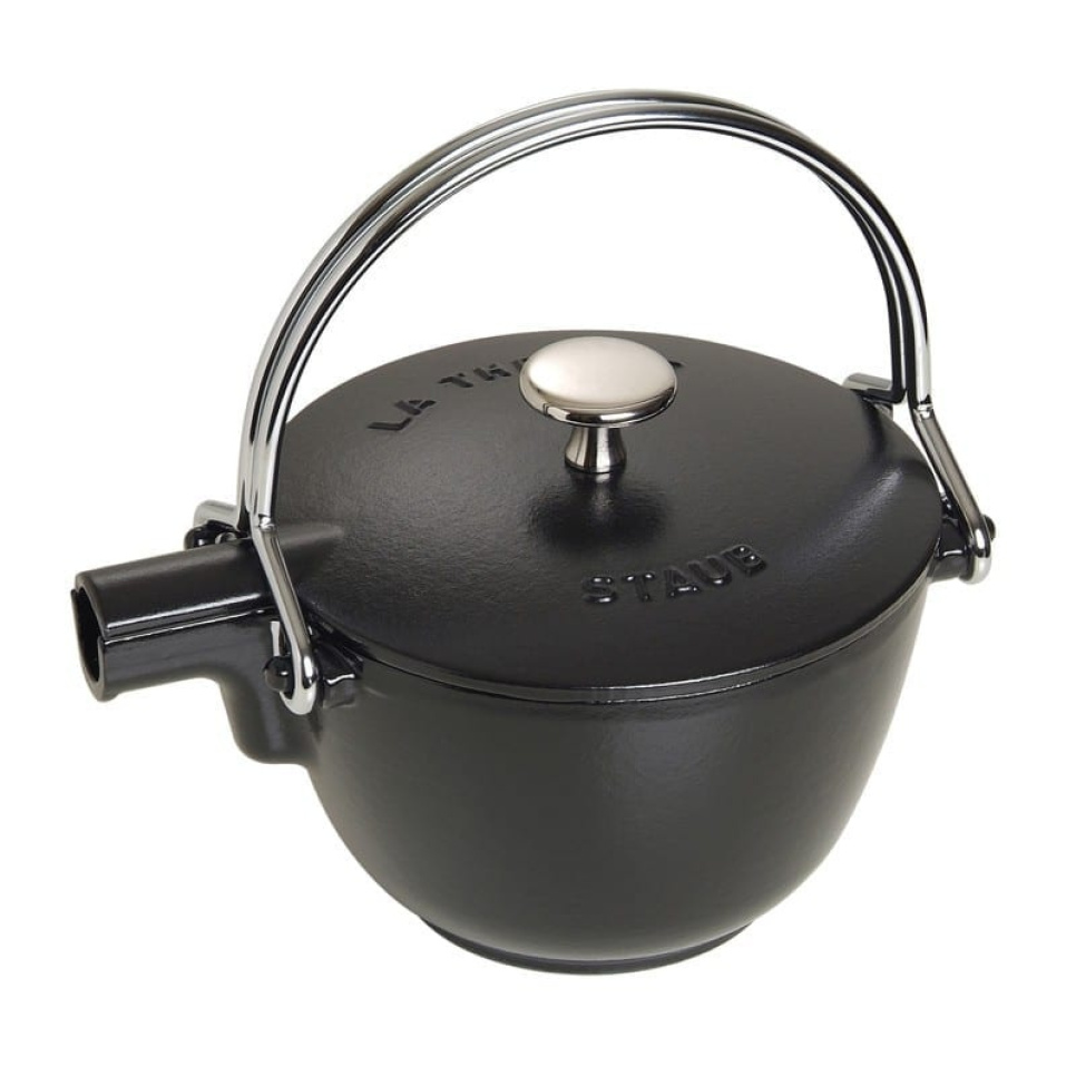 Gietijzeren theepot, 1,15 liter, zwart - Staub in de groep Thee & Koffie / Thee / Theepotten bij The Kitchen Lab (1418-12961)