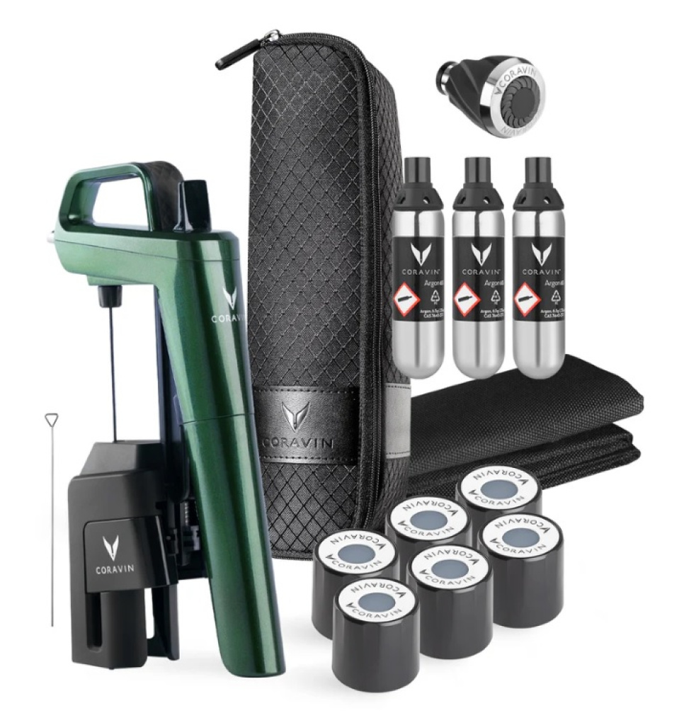 Timeless 6+, Green, Holiday Limited Edition 2024 - Coravin in de groep Bar & Wijn / Wijn accessoires / Coravin bij The Kitchen Lab (2076-29512)