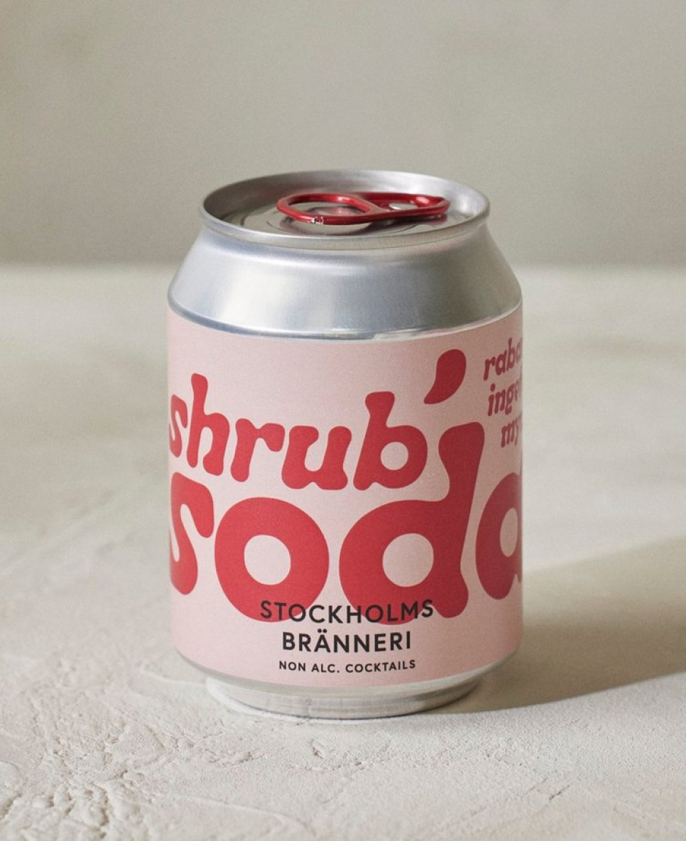 Shrub Soda Rhubarb, Ginger & Mint 250ml - Stockholms Bränneri in de groep Bar & Wijn / Bar Materiaal / Overig bar materiaal bij The Kitchen Lab (2222-30862)